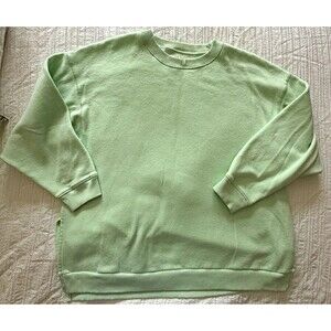 American Eagle Ahh-Mazingly Soft Sweatshirt S Mint Green Oversized Jegging Fit